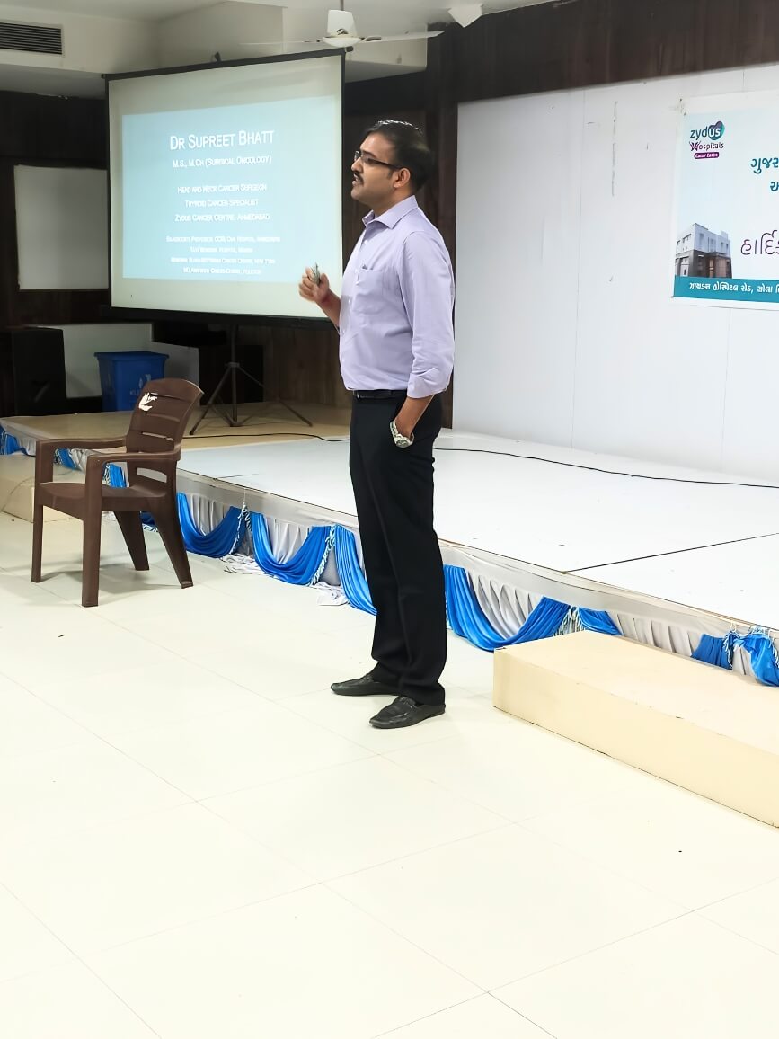 Cancer screening camp organised by Dr. Bhatt – Awareness & Outreach